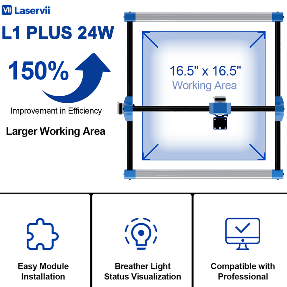 Industrial Laser Engraving Machine - Laservii L1 PLUS 24W Laser Engraver