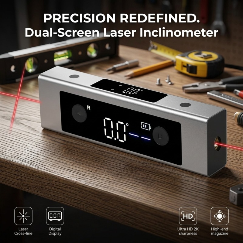 Industrial Laser Alignment - Digital Display Multi-Function Dual Laser Angle