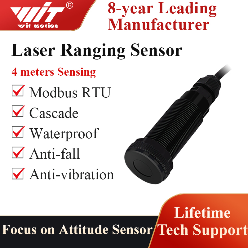 Industrial Laser Distance Sensor - WitMotion WT53R 4Cm-400Cm Laser Dao Động