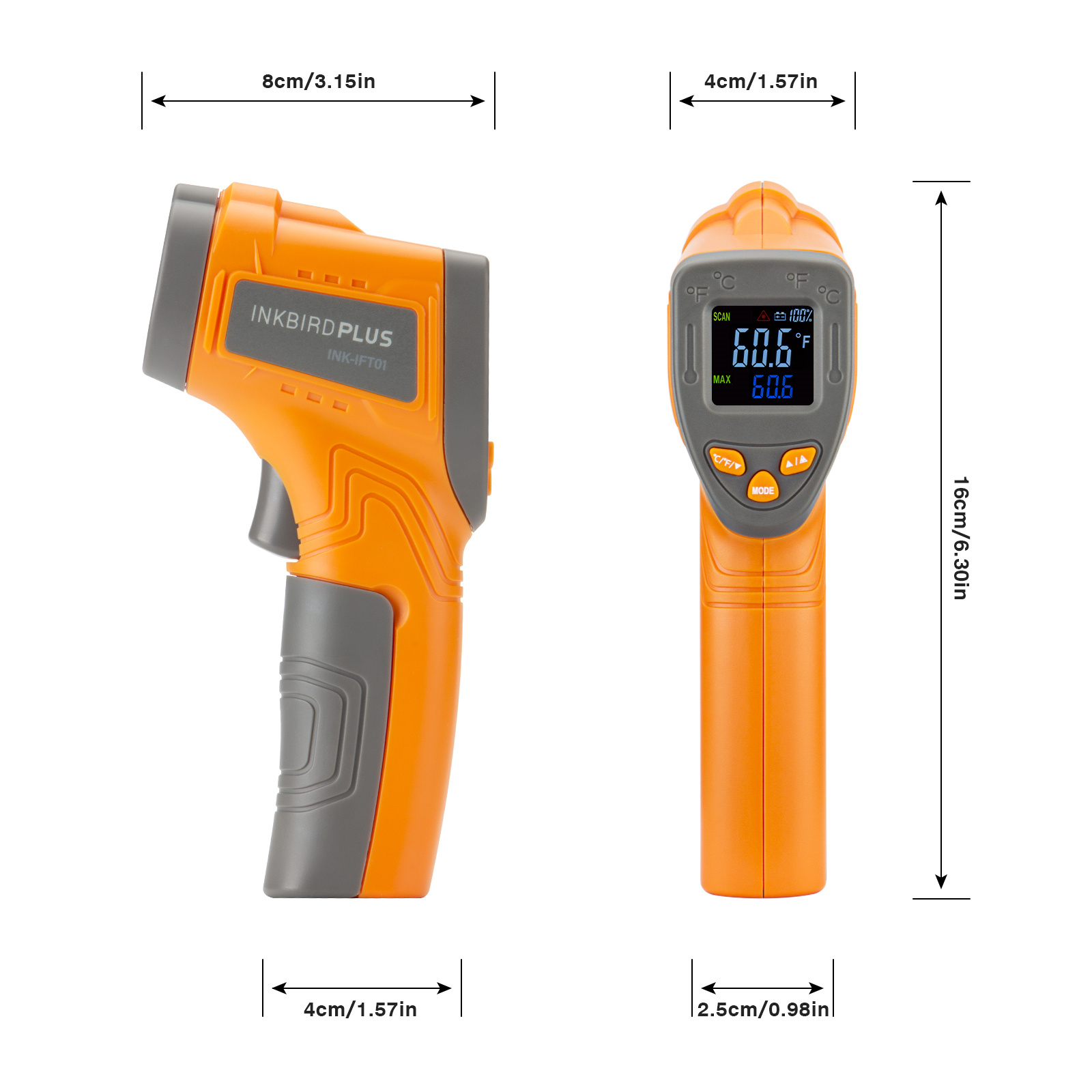 Inkbird Laser Hồng Ngoại Nhiệt - đánh giá và giá Industrial Infrared Laser