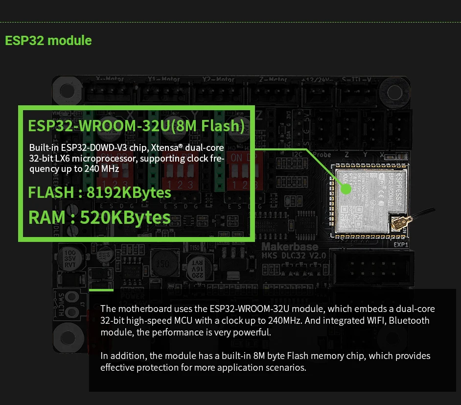 Makerbase MKS DLC32 V2.1 32Bit - đánh giá và giá Controller Grbl Board