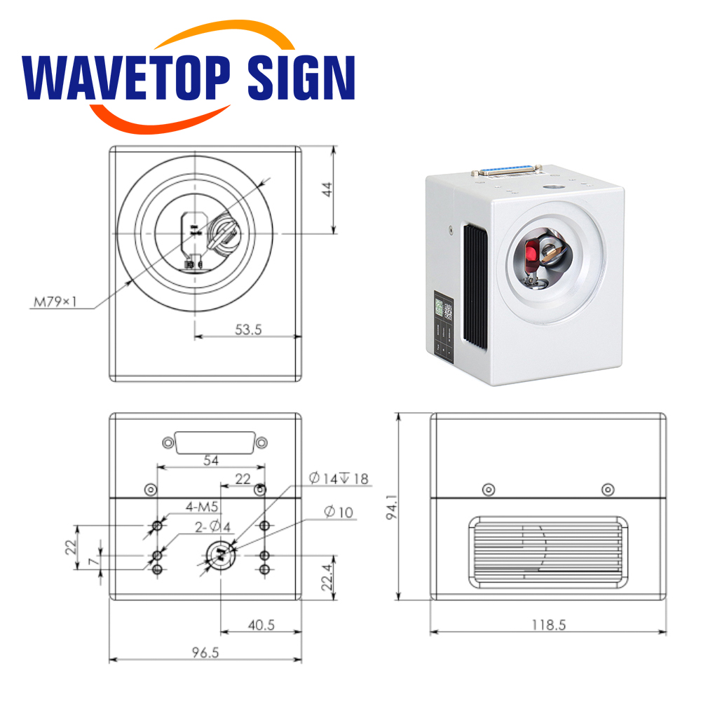 WaveTopSign SG2206 355nm UV La - đánh giá và giá Galvo Scan Head