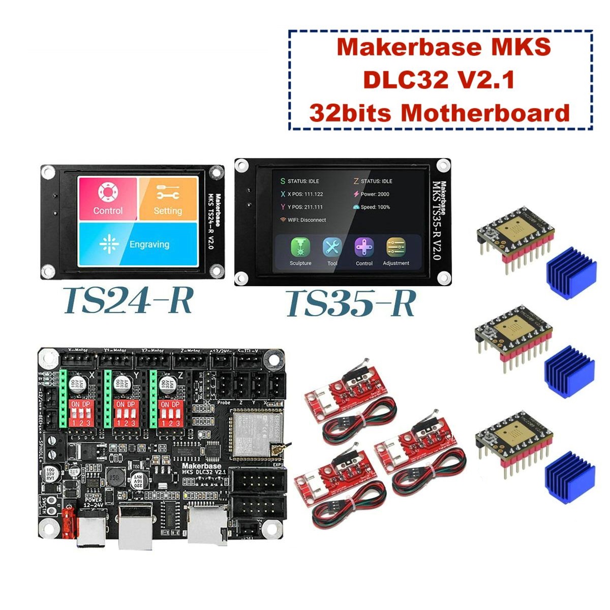 Makerbase MKS DLC32 V2.1 32bit - đánh giá và giá Industrial Laser Engraving Machine