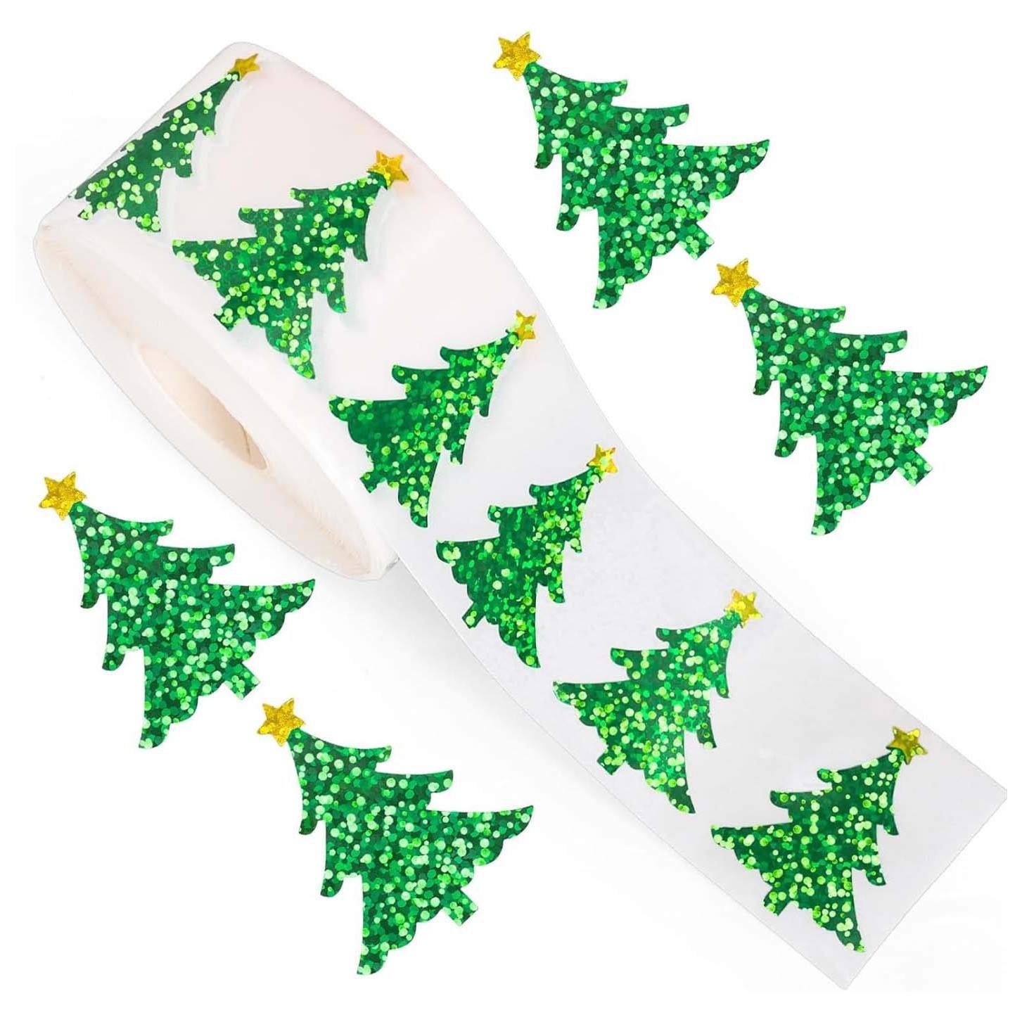 500Pcs Christmas Tree Stickers - đánh giá và giá Industrial Green Laser