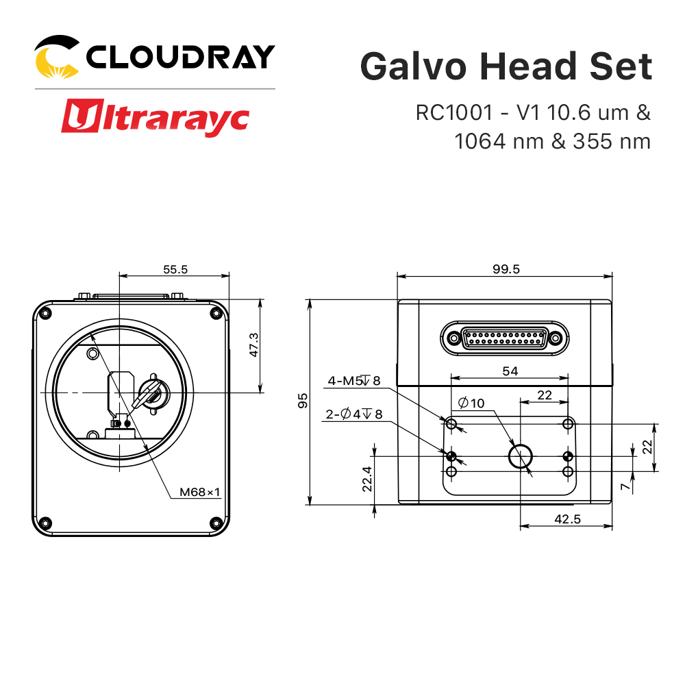 Ultrarayc RC1001 Quét Galvo Bộ - đánh giá và giá Galvo Scan Head