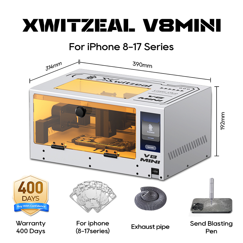 Xwitzeal® V8 MINI Laser Glue R - đánh giá và giá Industrial Laser Removal