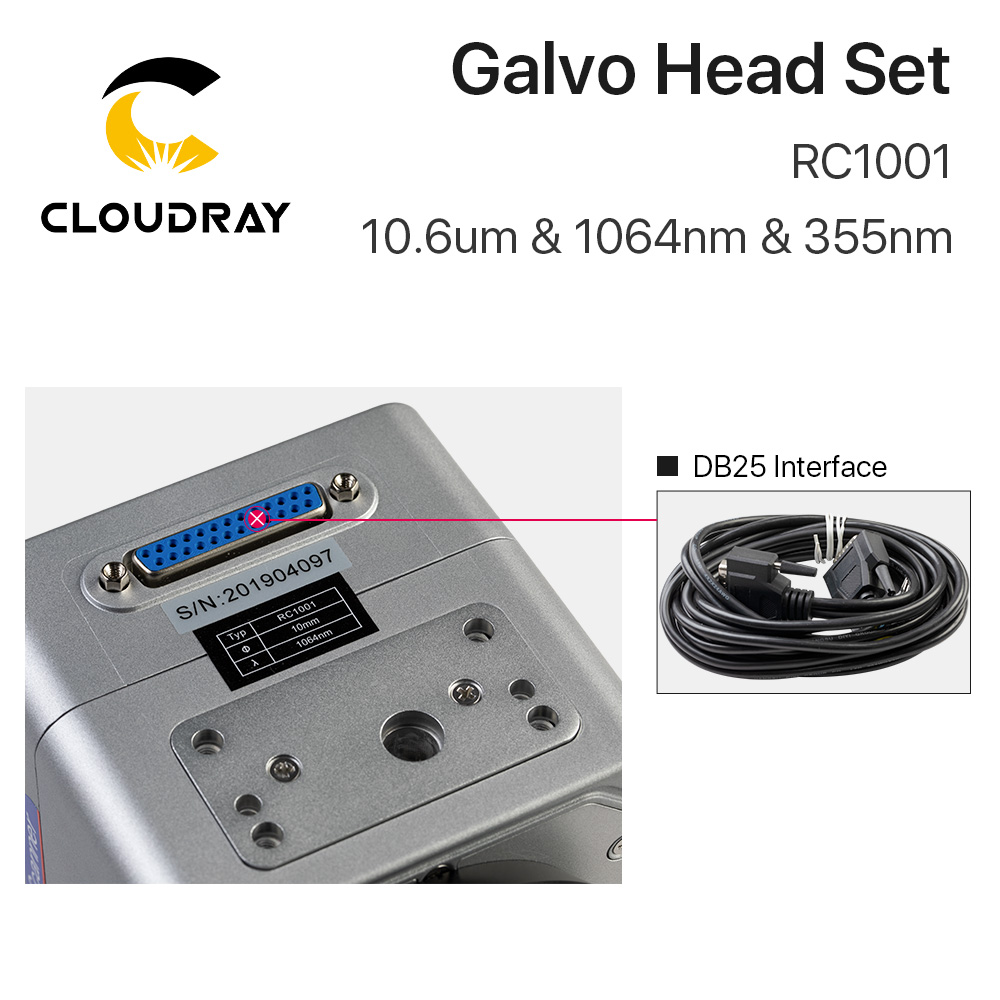 Cloudray RC1001 Sợi Quét Laser - đánh giá và giá Galvo Scan Head