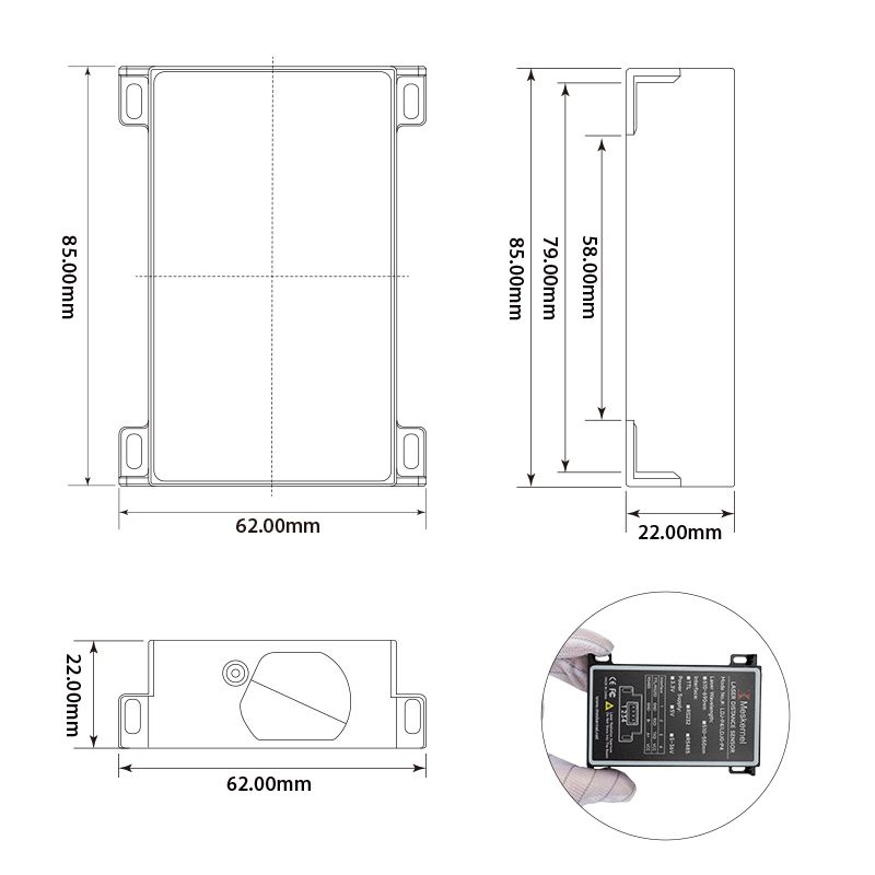New Arrival LDJ-P4 Aluminum Al - đánh giá và giá Industrial Laser Distance Sensor