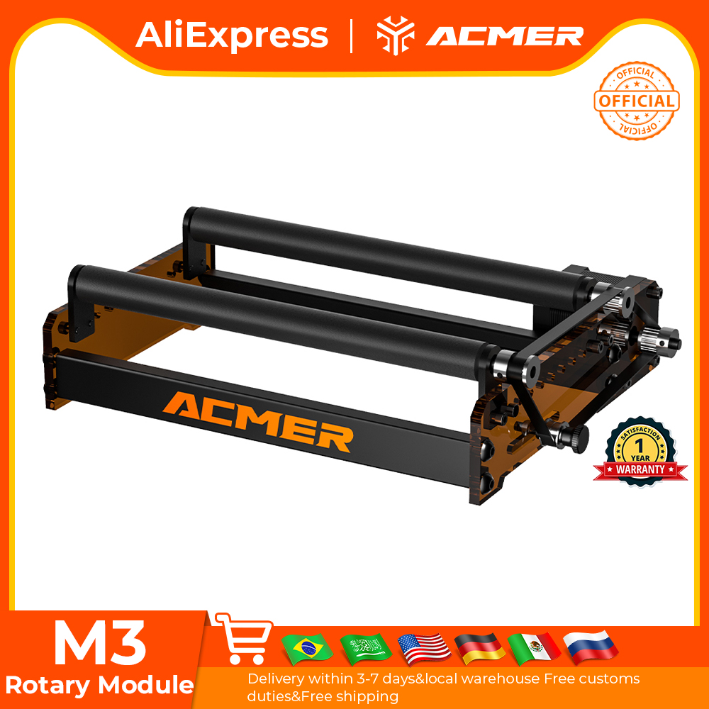 ACMER M3 Laser Rotary Roller 3 - đánh giá và giá Industrial Laser Engraving Machine
