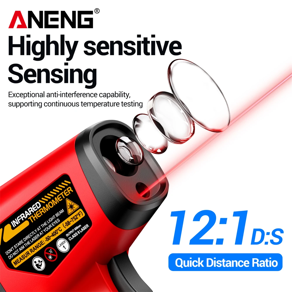 ANENG TH204 Non-contact Infrar - đánh giá và giá Industrial Infrared Laser