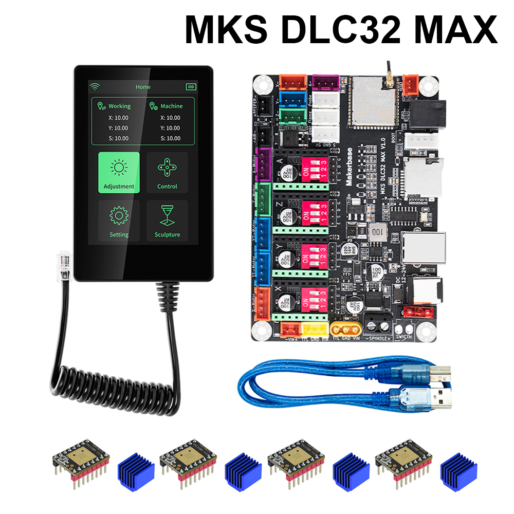 Makerbase MKS DLC32 MAX TMC220 - đánh giá và giá Controller Grbl Board