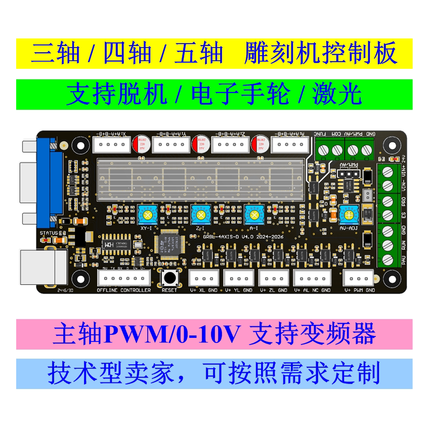 GRBL 3-axis Engraving Machine  - đánh giá và giá Controller Grbl Board