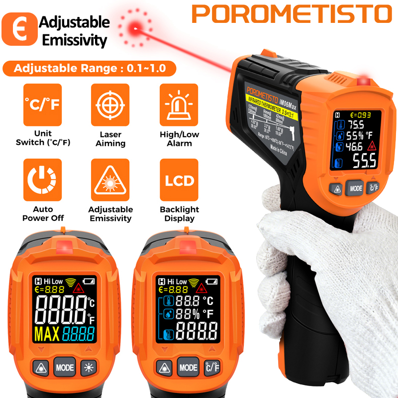 -50~380C Infrared Thermometer  - đánh giá và giá Industrial Infrared Laser